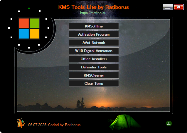 Ratiborus KMS Tools Lite(激活工具集成包) v2025.07.06 绿色版